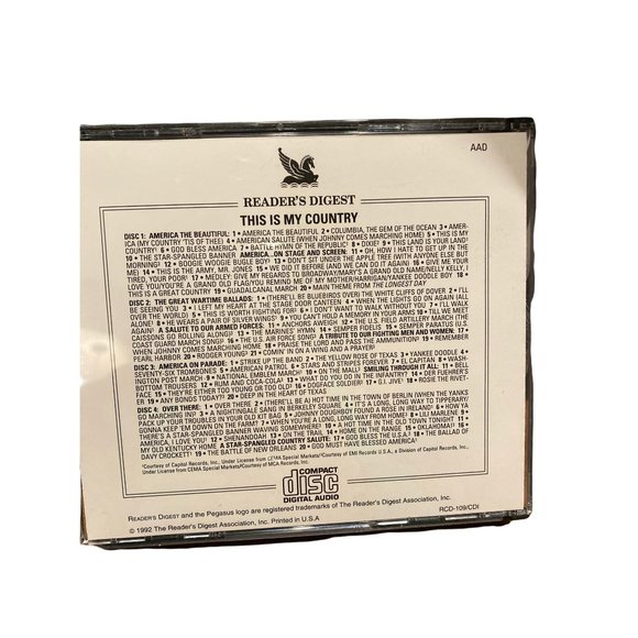 Readers Digest 4 disc set This is my country an American celebration Music cd - Picture 2 of 2